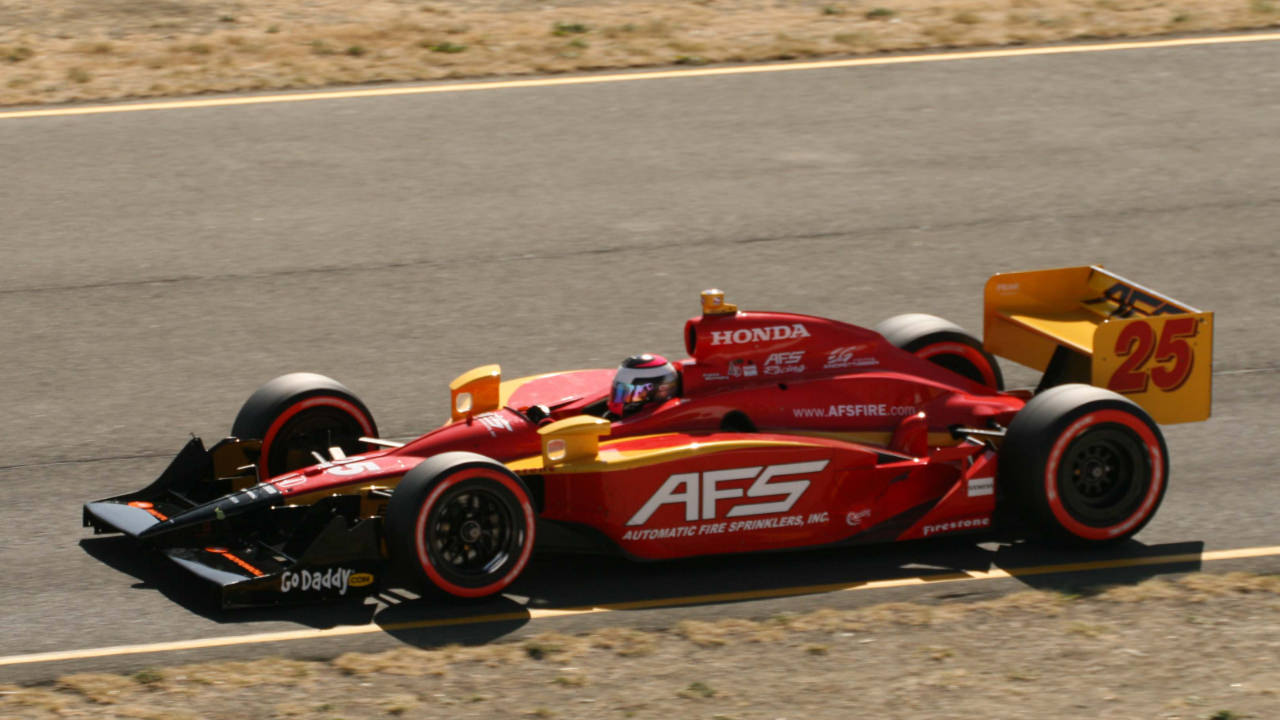 Franck Montagny driving at Sonoma