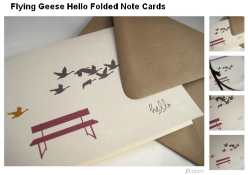 Flying geese cards