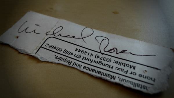 Michael Rosen autograph