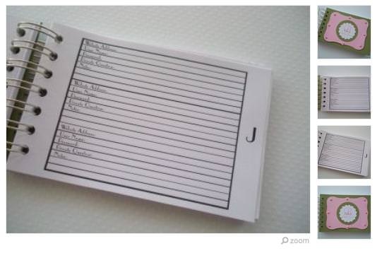 Website notebook