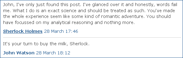 John Watson blog screenshot