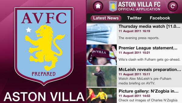 Aston Villa app