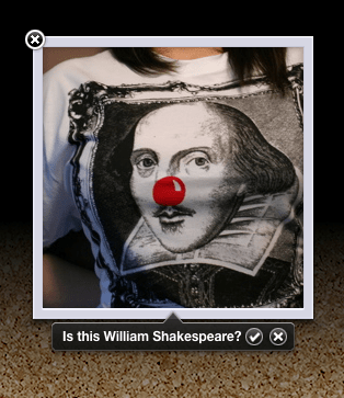 William Shakespeare face recognition