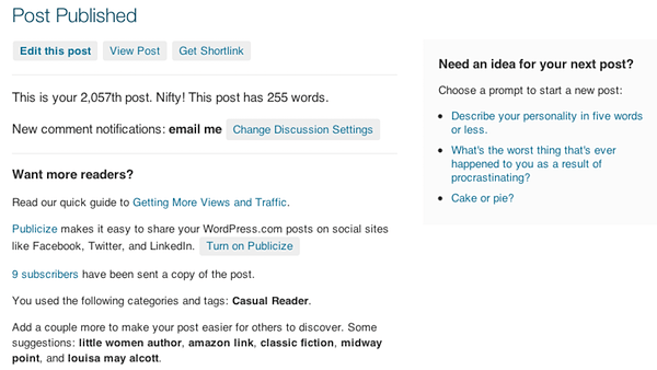 Wordpress screenshot