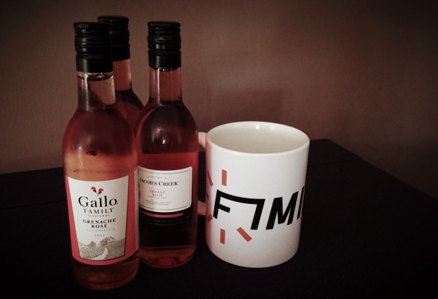 Small bottles of wine