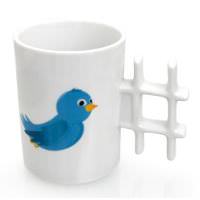 Twitter hashtag mug
