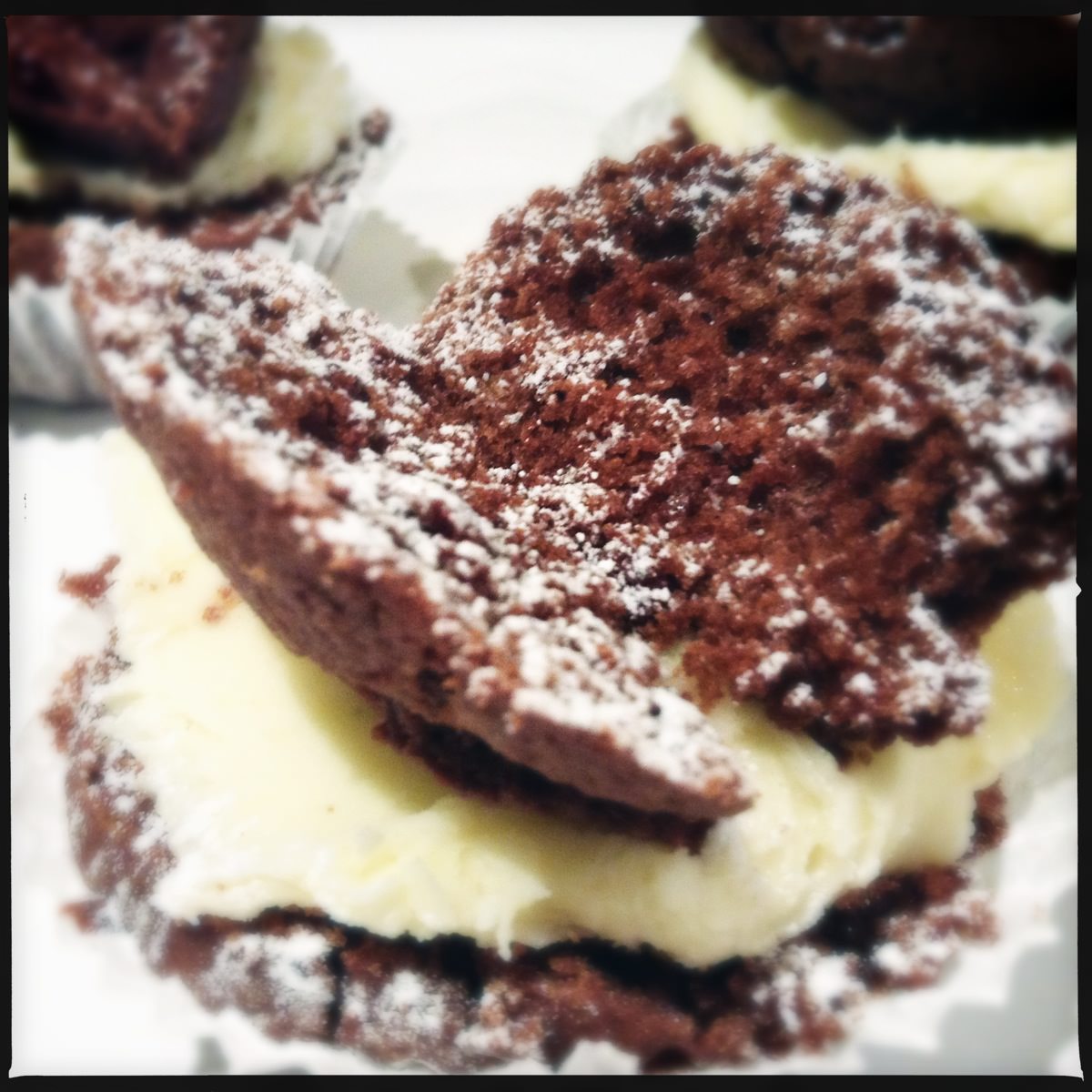 Chocolate butterfly cupcakes