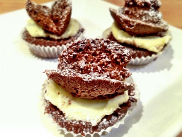 Chocolate butterfly cupcakes