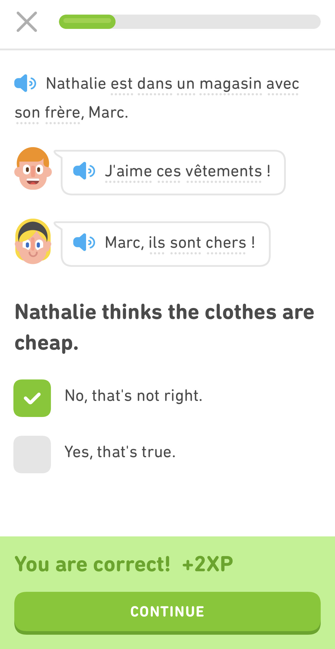 Duolingo screenshot