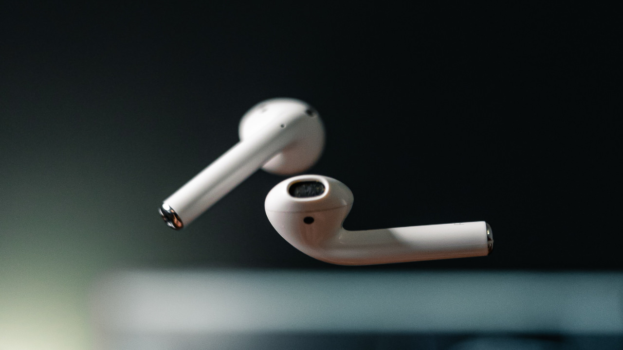 White headphones