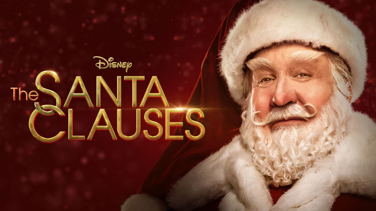 The marketing poster for the TV show The Santa Clauses, featuring Tim Allen as Santa