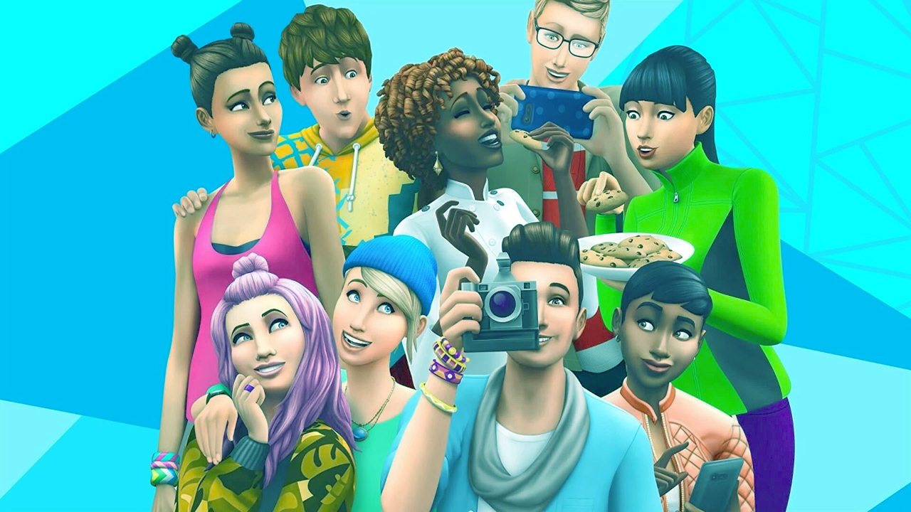 The Sims 4 marketing image showing a few characters from the game