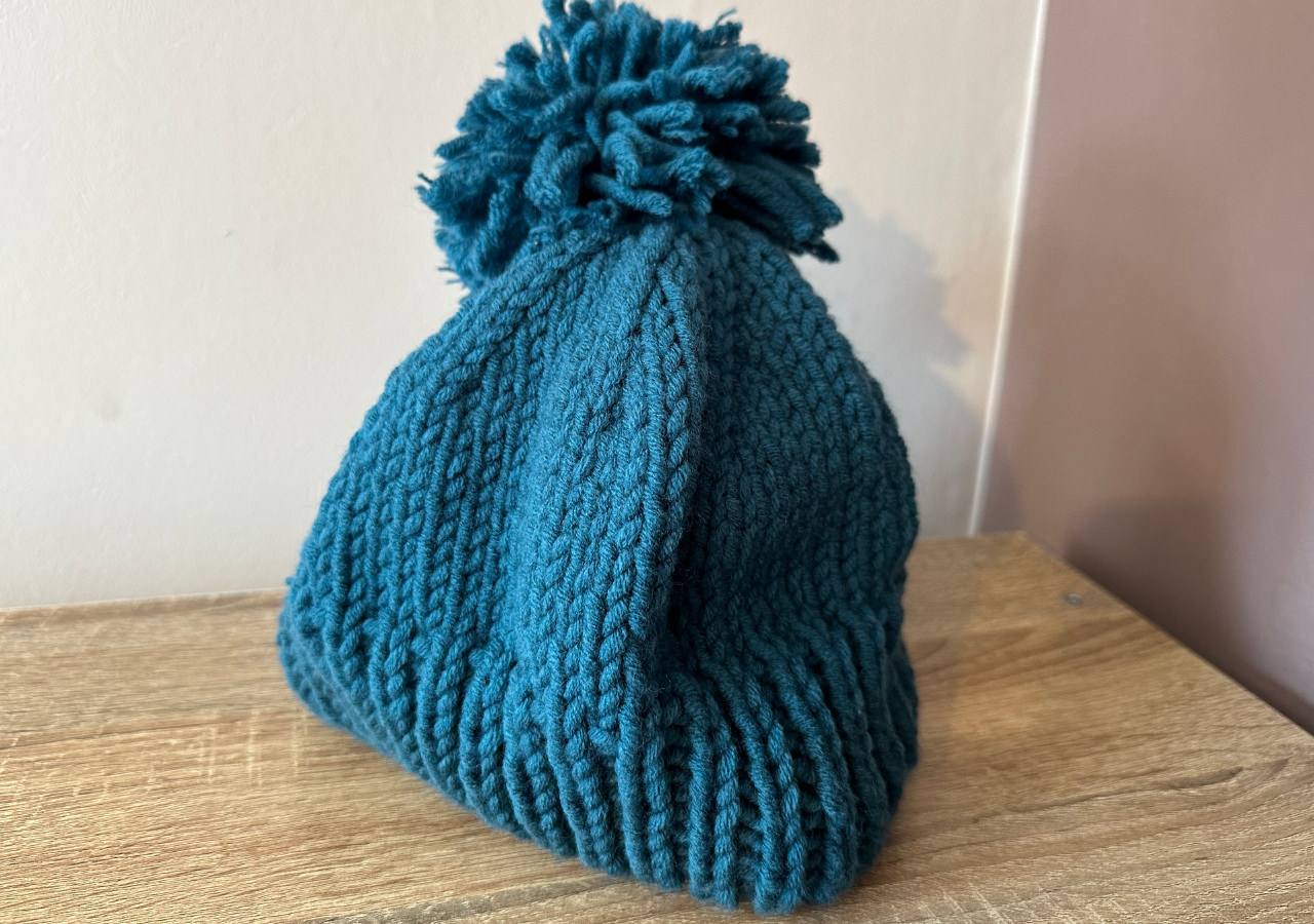 Knit bits - The big green hat